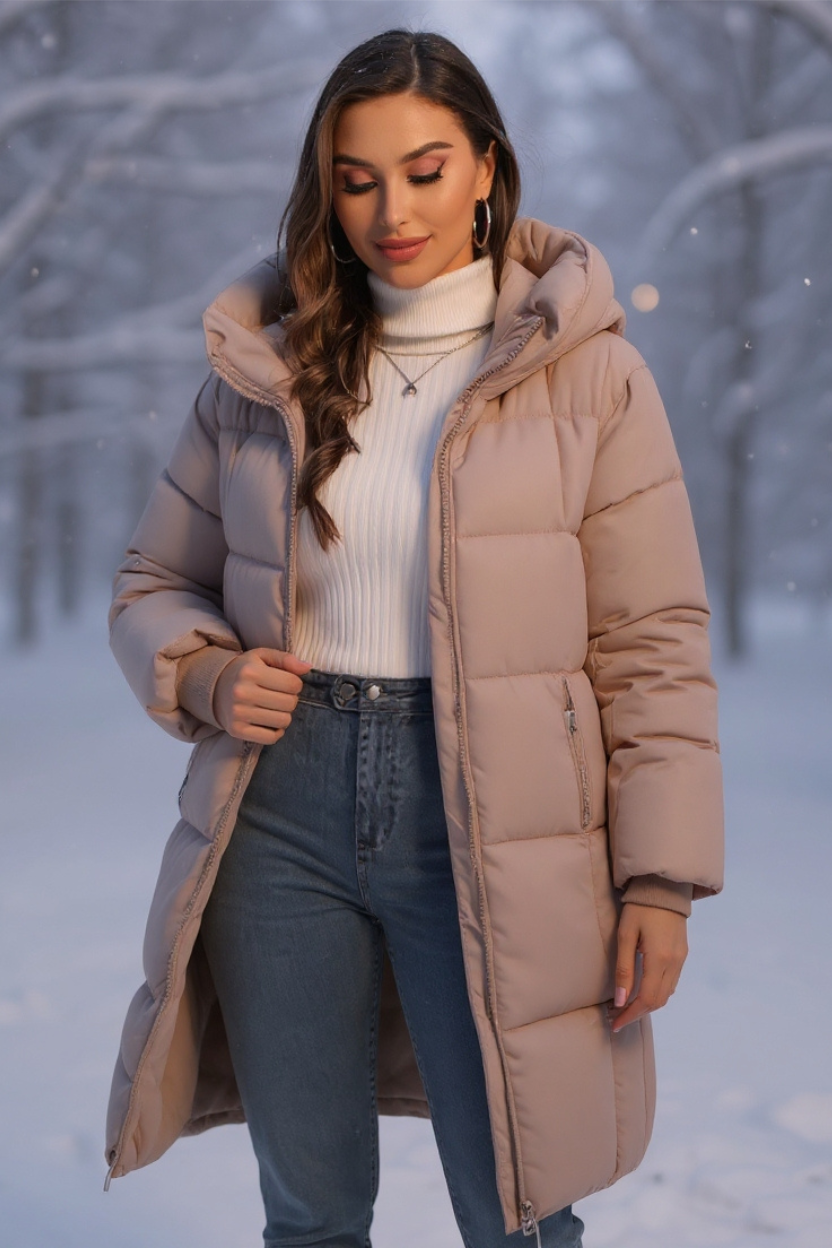 Elsa | Lång Pufferjacka