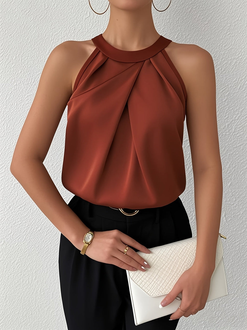Maria | Elegant satinblus