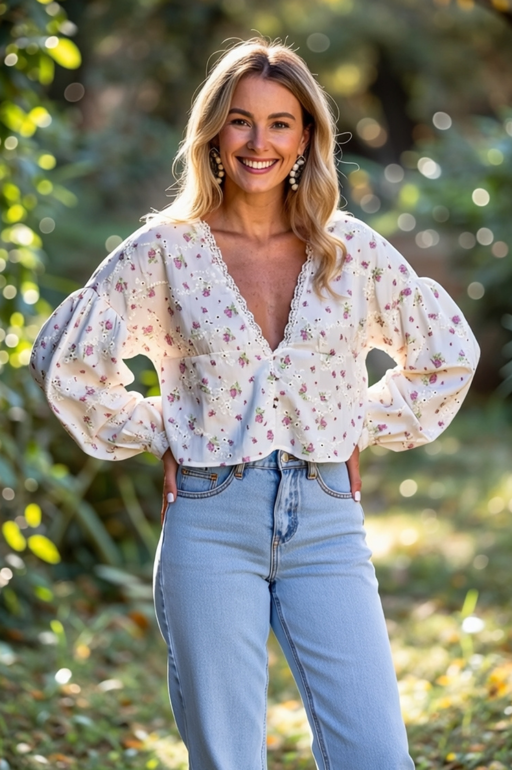 Élise| Fleur Blouse
