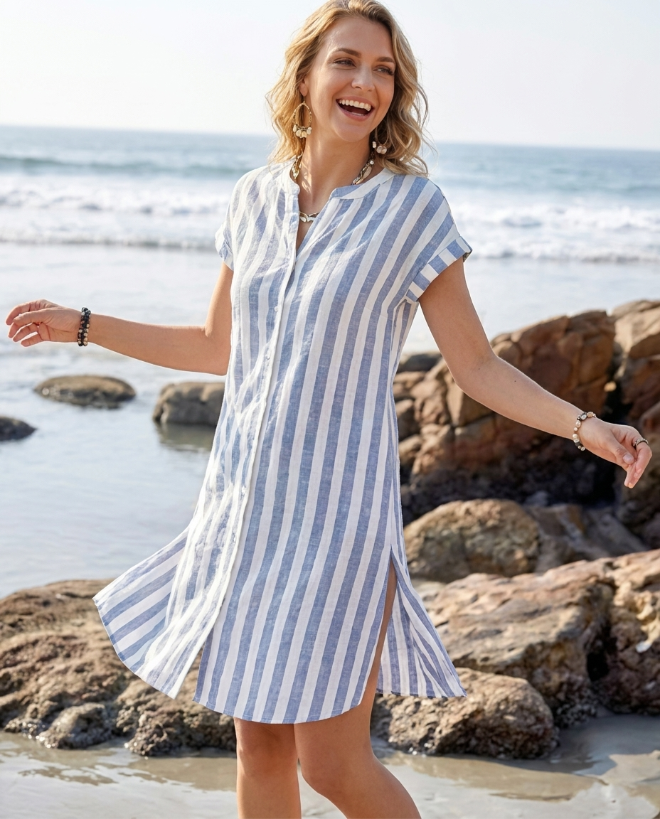 Freja | Elegant skjortklänning