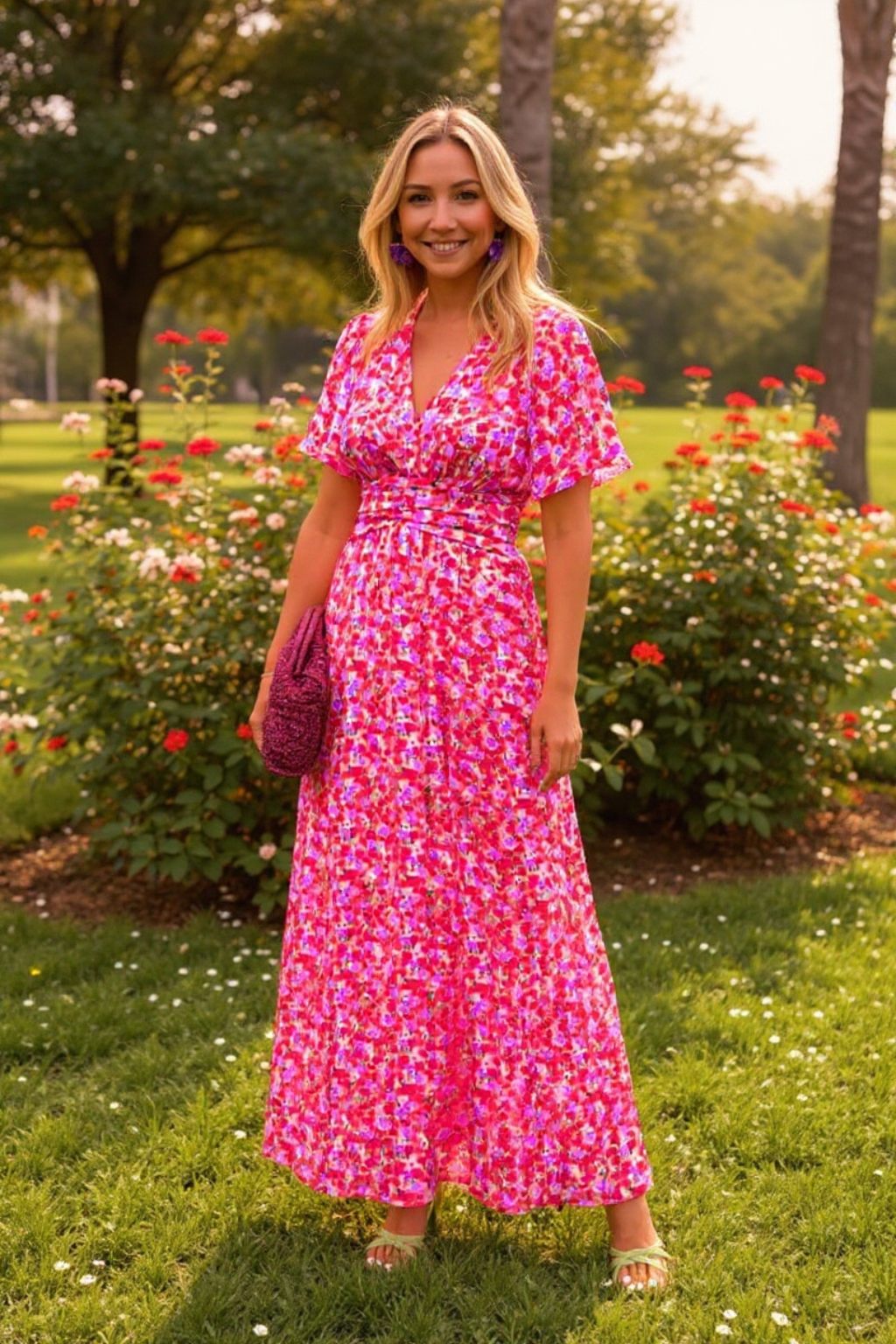 Maja | Blommig klänning