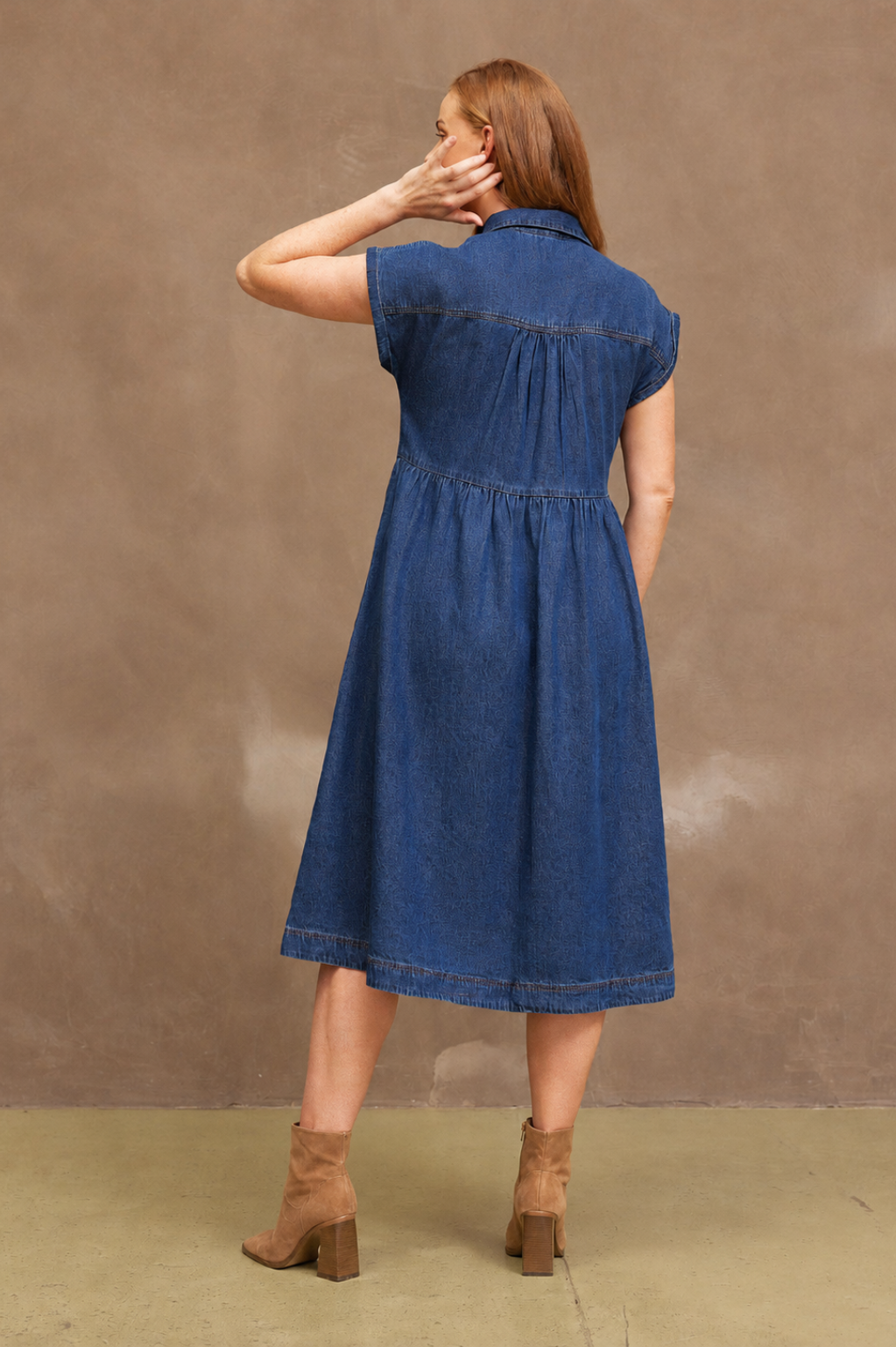 Wilma | Denim Midiklänning