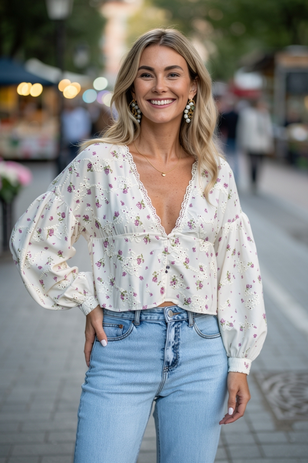 Élise| Fleur Blouse
