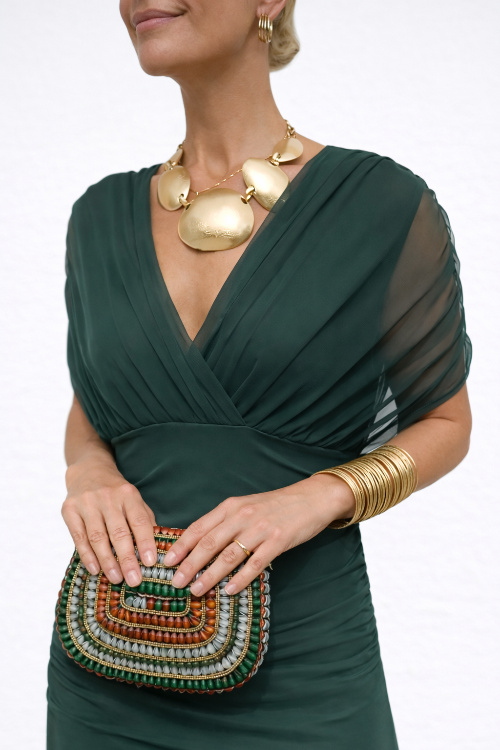 Victoria | Draperad maxiklänning