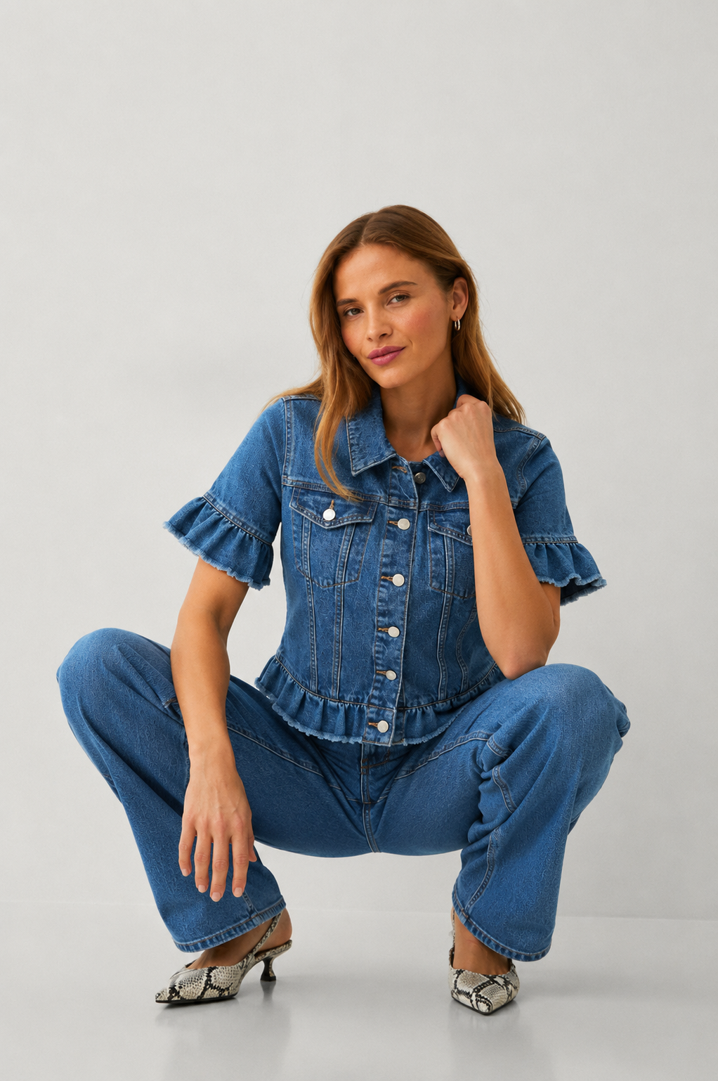 ELLA | Kortärmad jeansjacka