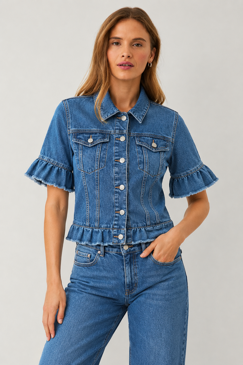 ELLA | Kortärmad jeansjacka