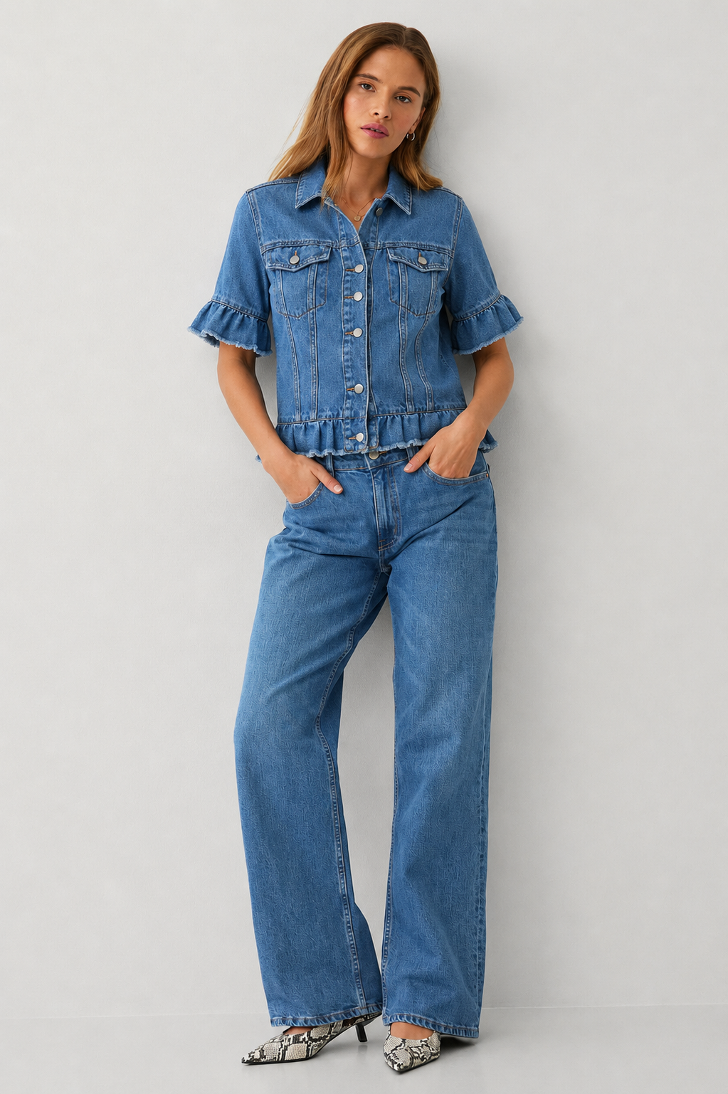 ELLA | Kortärmad jeansjacka