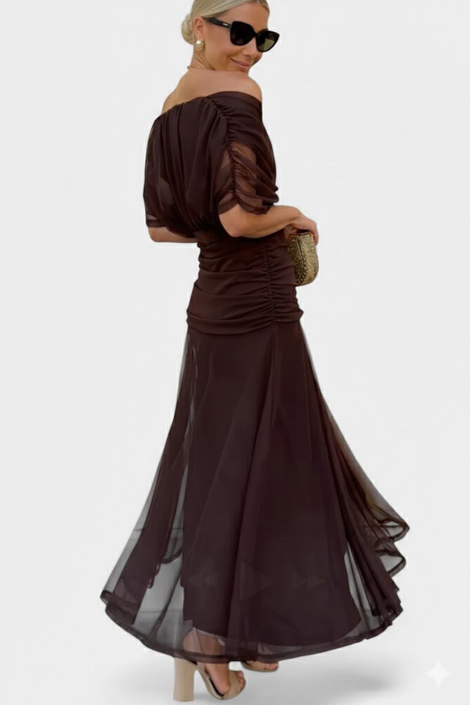 Victoria | Draperad maxiklänning